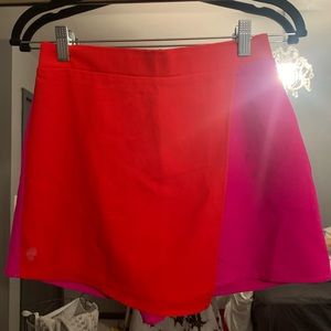 Pink and red shorts